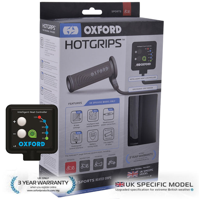 Zontes Phantom S250 Oxford EL692UK Sports Heated Grips Hotgrips Motorcycle Motorbike Bike UK Spec