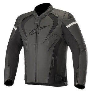 Alpinestars Jaws v3 Leather Jacket Black / Black