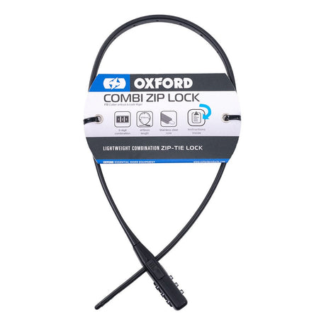 Suzuki Gsf650 Bandit Oxford Combi Lightweight Motorcycle Motorbike Zip Combination Security Tie Lock Black LK150