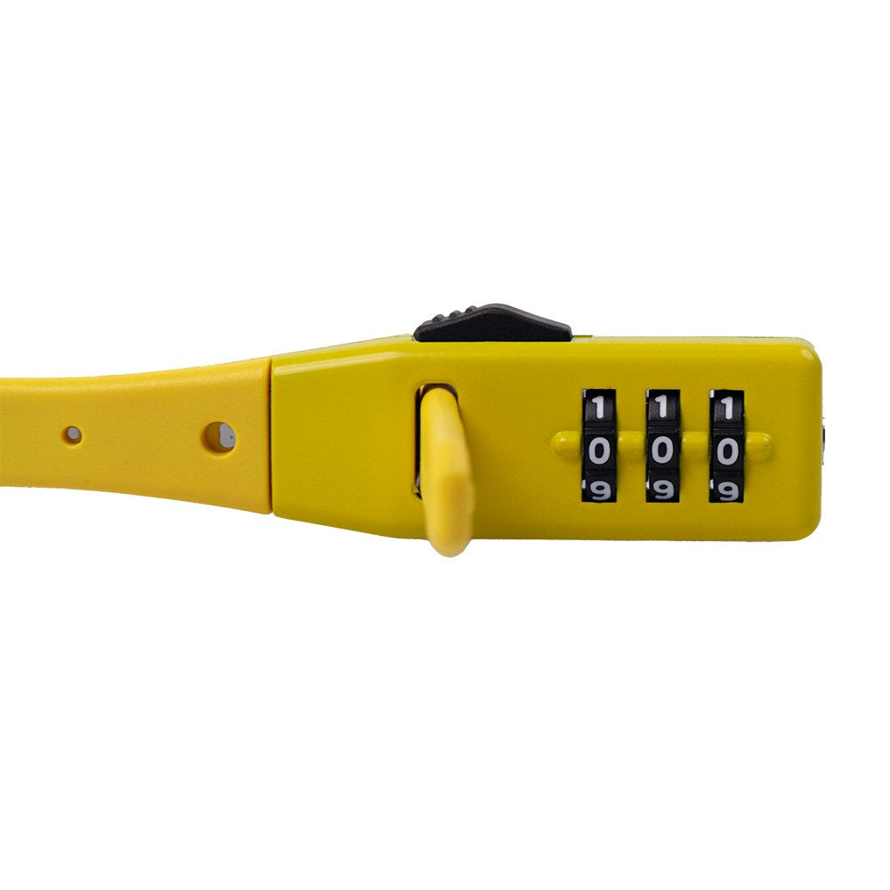 Enfield Sixty-5 Oxford Combi Lightweight Motorcycle Motorbike Zip Combination Security Tie Lock Yellow LK151