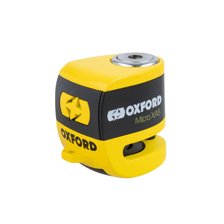 Ducati 899 Panigale Oxford Micro XA5 Motorcycle Motorbike Alarm Disc Lock Yellow Black LK213