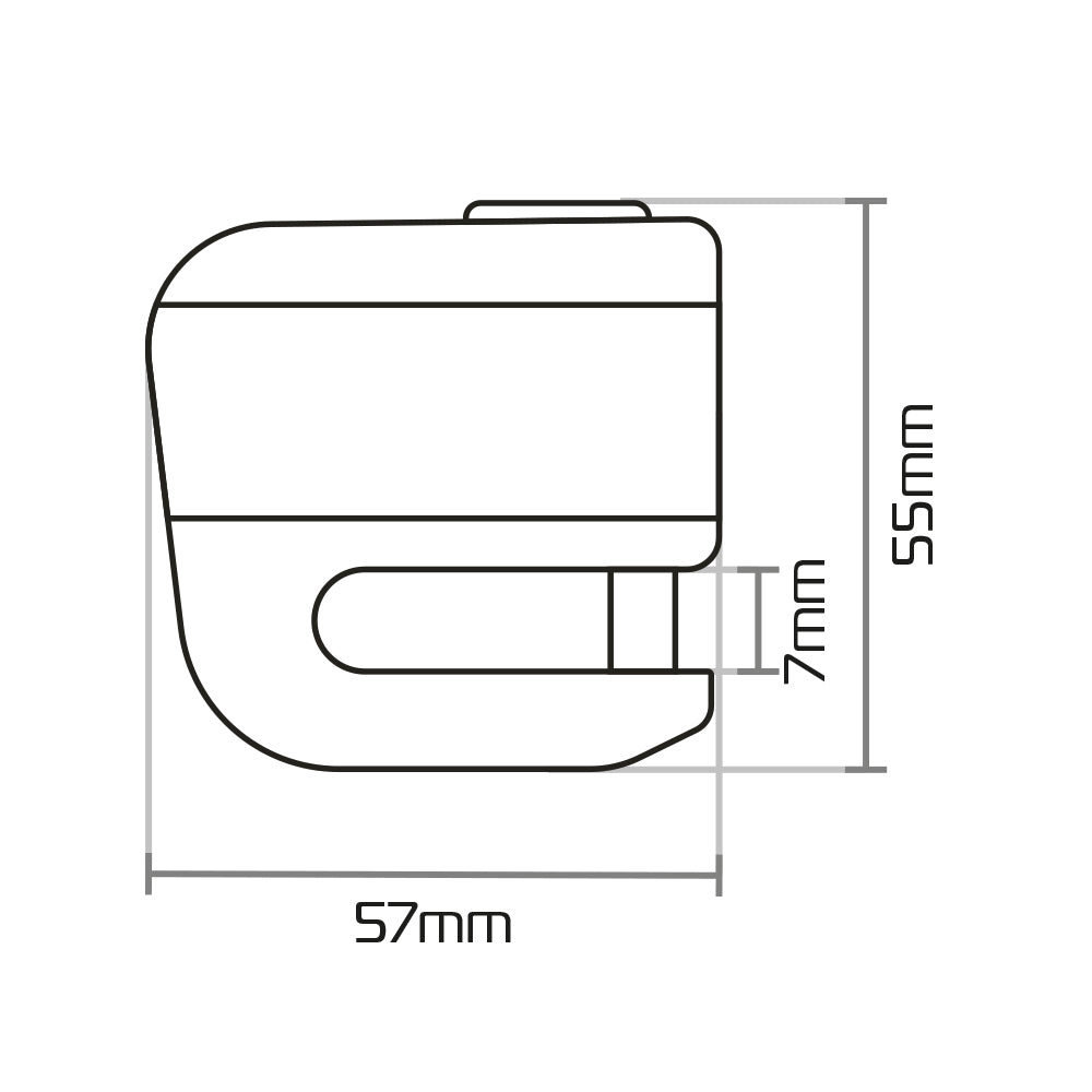 Moto-Guzzi V7 Classic Oxford Micro XA5 Motorcycle Motorbike Alarm Disc Lock Yellow Black LK213