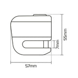 Moto-Guzzi V7 Classic Oxford Micro XA5 Motorcycle Motorbike Alarm Disc Lock Yellow Black LK213