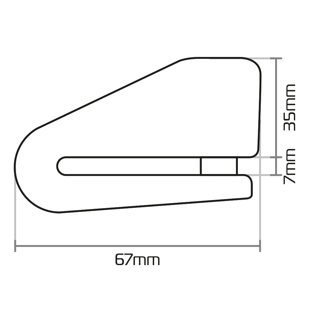 Aprilia Tuono 1000 R Oxford LK218 Alpha XA14 Motorcycle Alarm Motorbike Disc Lock Black