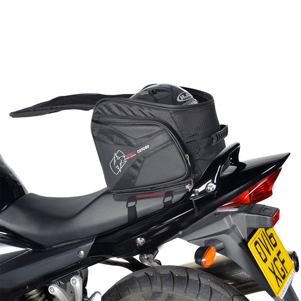 Zontes Upto 750Cc Oxford Universal T25R 25L Pillion Seat Tailpack Luggage Bag Motorcycle Mororbike Black OL338