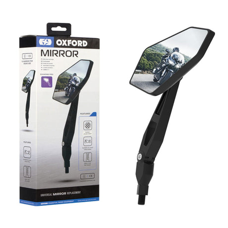 Zontes Upto 750Cc Oxford Universal Diamond Pro Motorcycle Motorbike Rear View Mirror Glass Right or Left Side 10mm OX154