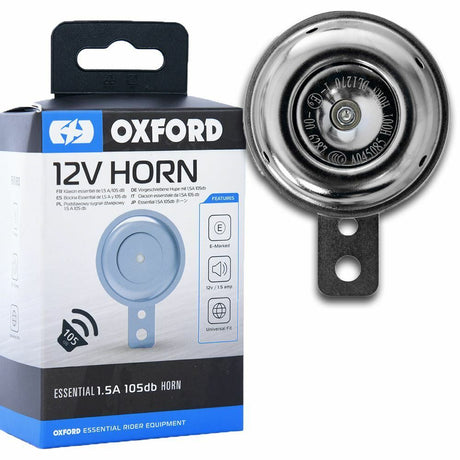 Zontes Phantom S250 Oxford OX780 Motorcycle Motorbike Scooter Universal 105db Loud Horn 12V Chrome