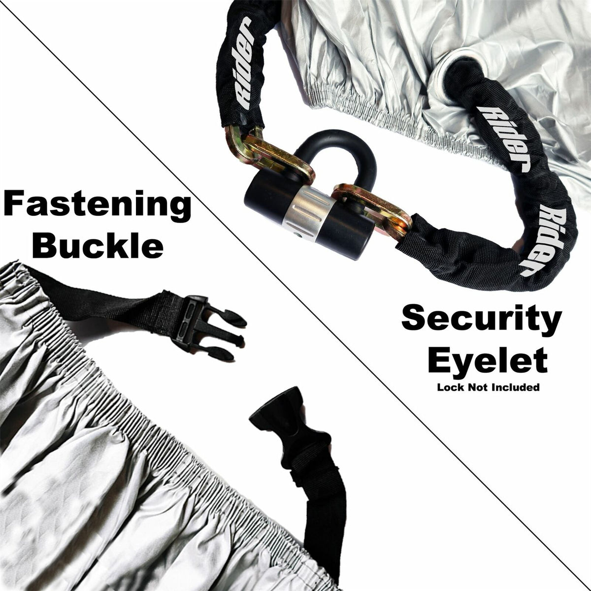 Suzuki M1500 Intruder Rider Products Small Waterproof Motorcycle Motorbike Outdoor Cover Silver Black RP100