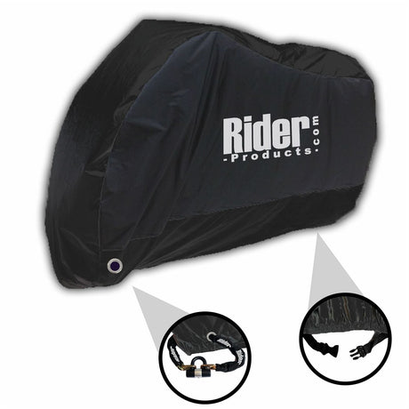 Triumph Tiger 1050 Rider Products RP202 Large Waterproof Motorcycle Motorbike Outdoor Cover Black