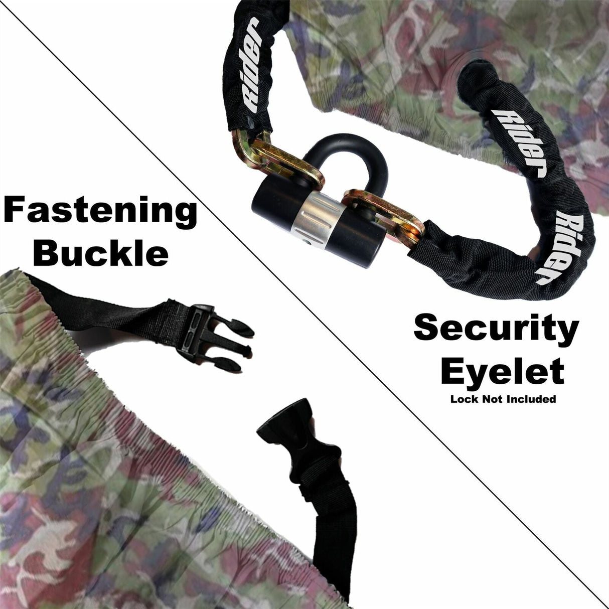 Honda Xl650V Transalp Rider Products RP301 Medium Waterproof Motorcycle Motorbike Outdoor Cover Camouflage